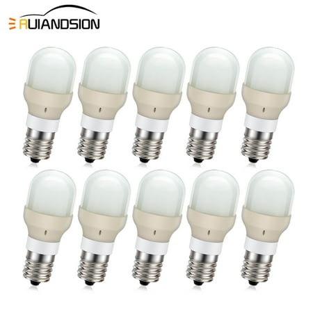 

Ruiandsion E17 Intermediate Base LED Bulbs 2W Light Bulbs Daylight 300LM Non-Dimmable Ceiling Fan Light Bulbs 10-Pack
