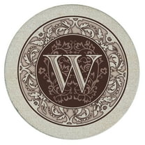 Thirstystone 4-Pack Monogram Letter W Natural Sandstone Coasters