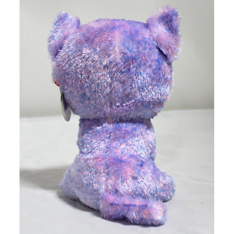 Ty Beanie Boos - Cassidy the Pink & Blue Cat – Glitter Eyes