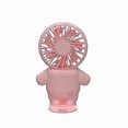 thumbnail image 1 of Pink Color Mini Pocket Small Fan Handheld Electric Fan Cartoon Portable Spaceman Small Fan, 1 of 5
