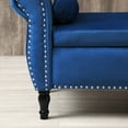 thumbnail image 3 of Blue Velvet Storage Ottoman 63", Comfortable and Functional, Good for Living Room and Entryway, 3 of 3