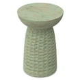 thumbnail image 4 of Boyd 13 inch Wide Solid Wood Contemporary Accent Table in Green Wash, Assembled, 4 of 11