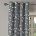 thumbnail image 3 of Ambesonne Floral Grommet Curtain, Spring Petals Blooms, 50" x 54", Pale Peach Vermilion, 3 of 6