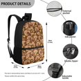 thumbnail image 5 of Uourmeti Capybaras Backpack, Comfort Straps Polyester Backpack 17 Inch Spacious Interior School Backpack for Work Outdoor, 5 of 6