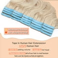 thumbnail image 4 of SEGO Curly Tape in Hair Extensions 100% Real Remy Human Hair Long Silky Thick Hair Gold Hair Acessories Black/Blonde/Gray/White Hair, 4 of 8