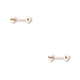 thumbnail image 1 of Minnieouse Anillo para pezones Sexy para chicas jóvenes, adorno de pecho, accesorios de joyería en forma de corazón, decoración corporal Oro rosa chúpalo 2piezas, 1 of 6