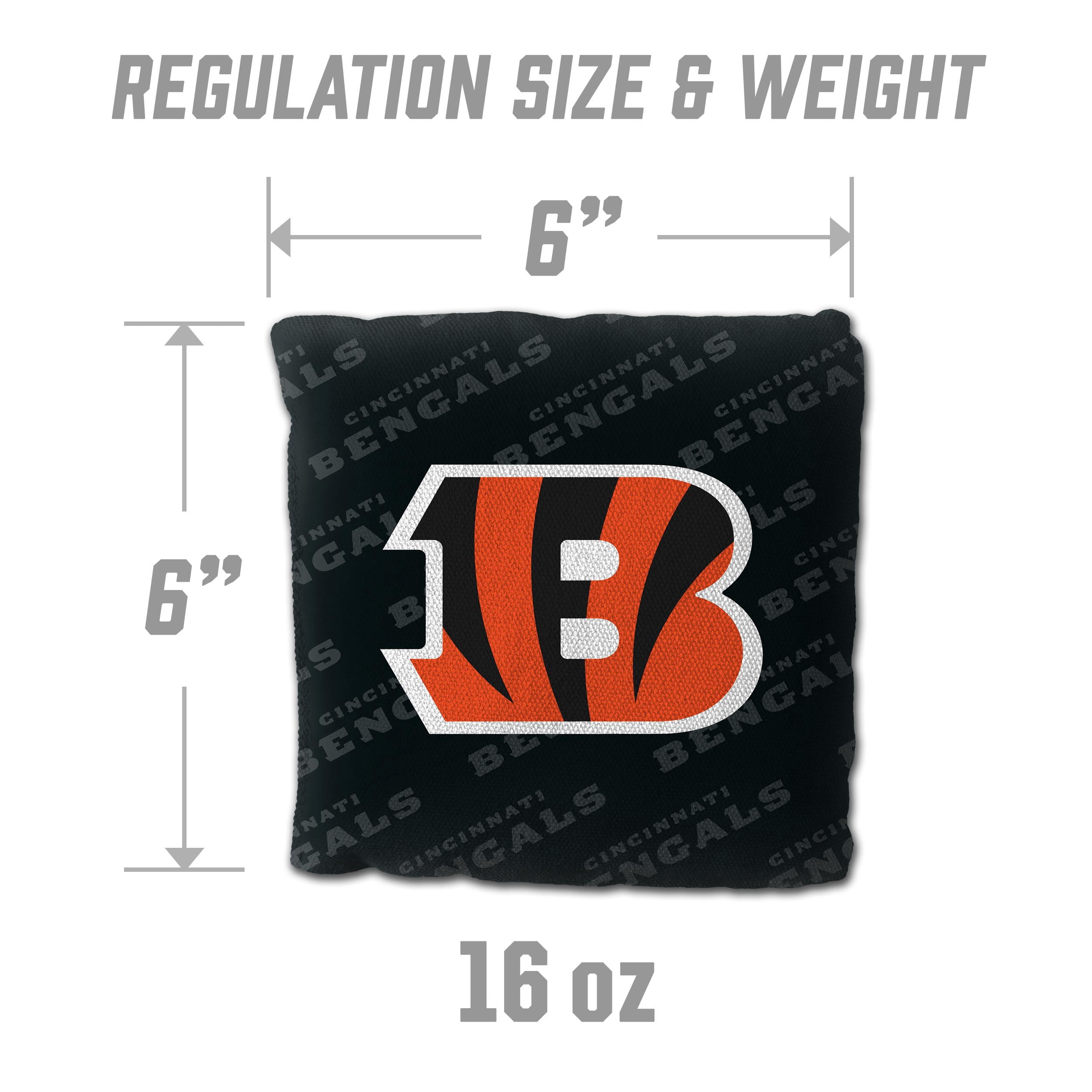 NFL Cincinnati Bengals Cornhole Bags - 4PK - Black