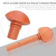 thumbnail image 3 of 4Pcs 4/4 Violon Partie de Chevilles Tuning, Bois de Jujube 4/4 Violon Corde Chevilles Tuning Pièces Accessoire Instrument de Remplacement, 3 of 8