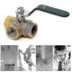 thumbnail image 2 of 3-way (l-port) Ball Valve, Lever Handle, Female (dn15 1/2') Made Of Forged Brass, 2 of 4