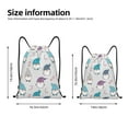 thumbnail image 4 of Drawstring Backpack - cute winter Gnome Splash Proof Small Drawstring Gym Bag for Women Men, Cinch Sports String Bag Backpack for Travel Swimming Beach, 4 of 8