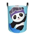 thumbnail image 1 of LNWH Laundry Basket, Ski Panda Pattern Foldable Laundry Hamper With Handles Waterproof, Small Size, 1 of 8