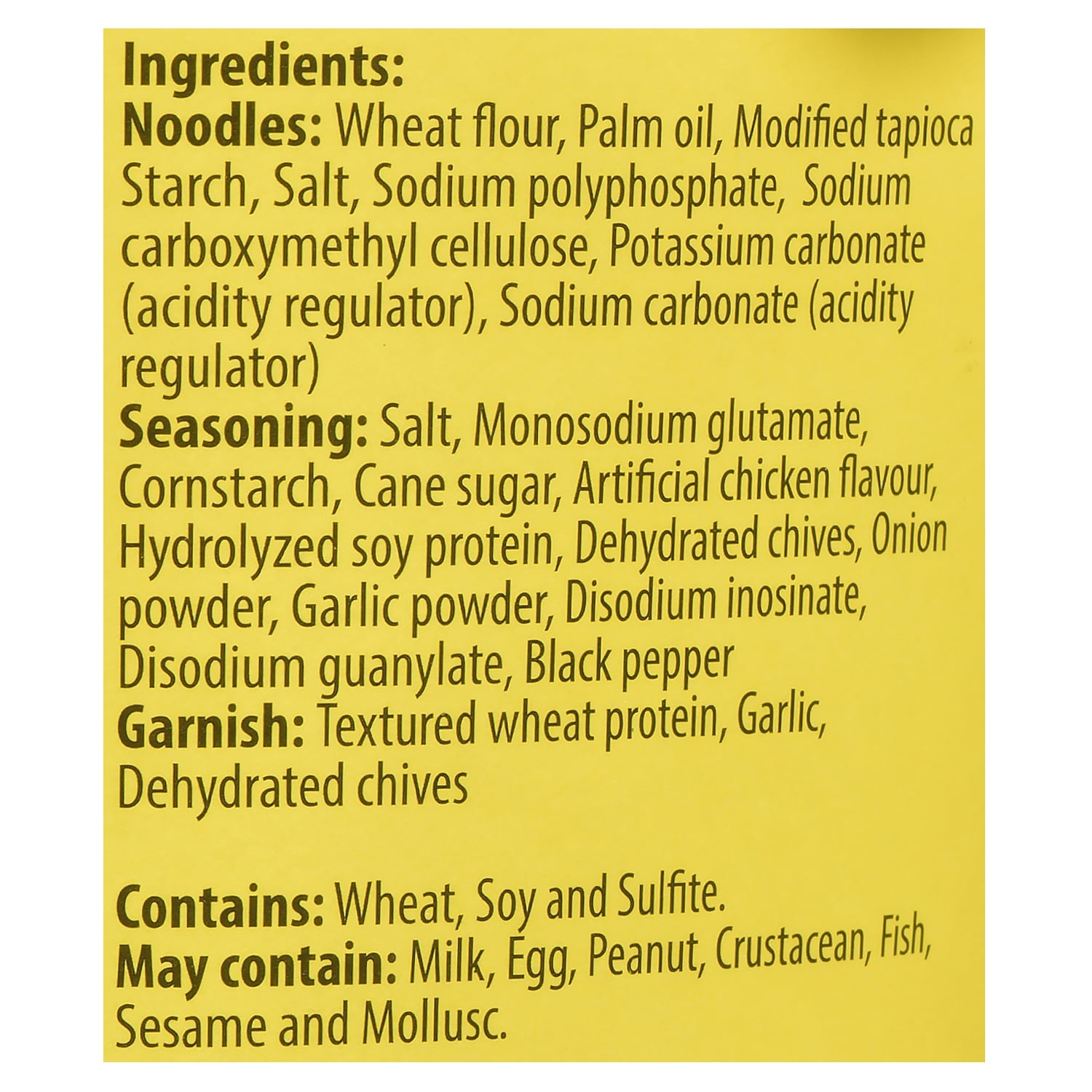 Lucky Me! Soupe Instantanée aux Nouilles Orientales Chicken Mami 70 g