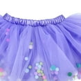 thumbnail image 4 of Godom Baby Girls Pom Pom Tutu Skirt 6M-4T Multi-Layer Colorful Tulle Dress Newborn Birthday,Light Purple, 4 of 6