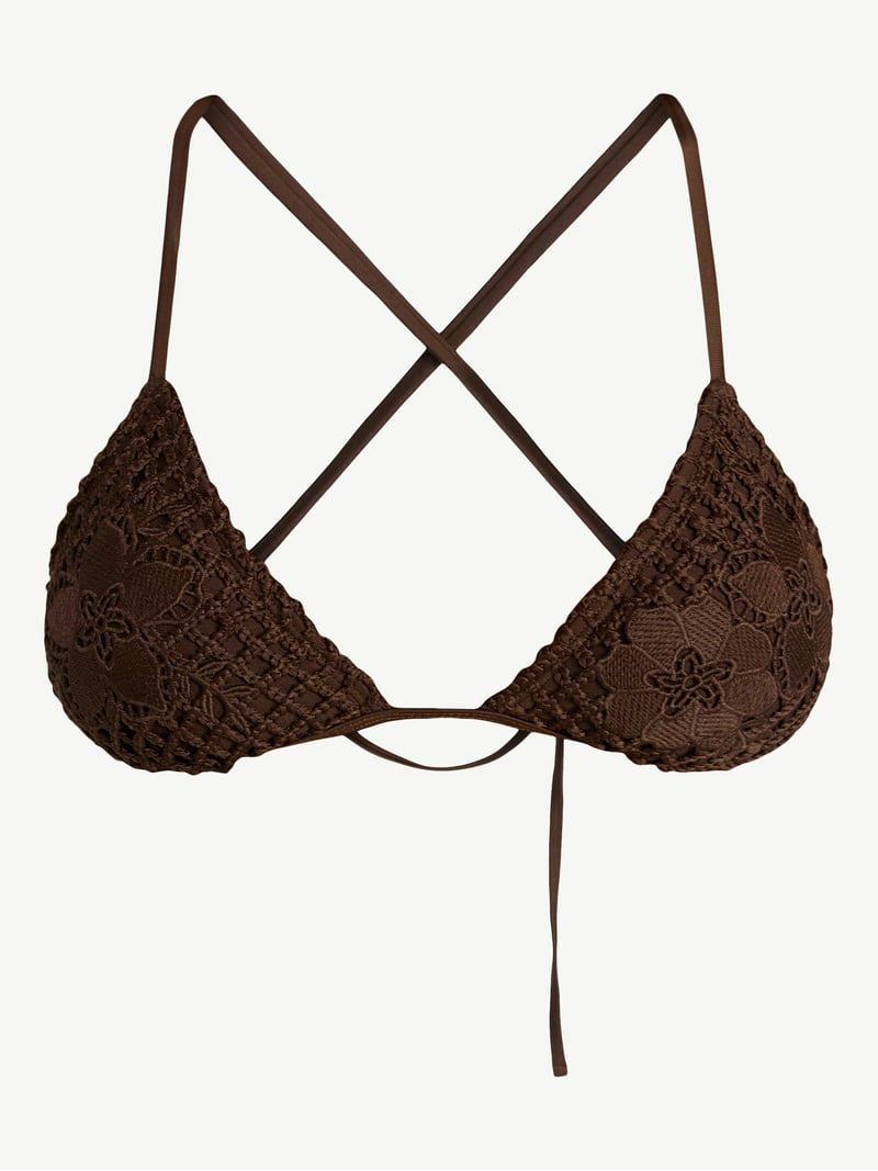 No Boundaries Triangle Bikini Top, Women's XXS-XXL - Walmart.com