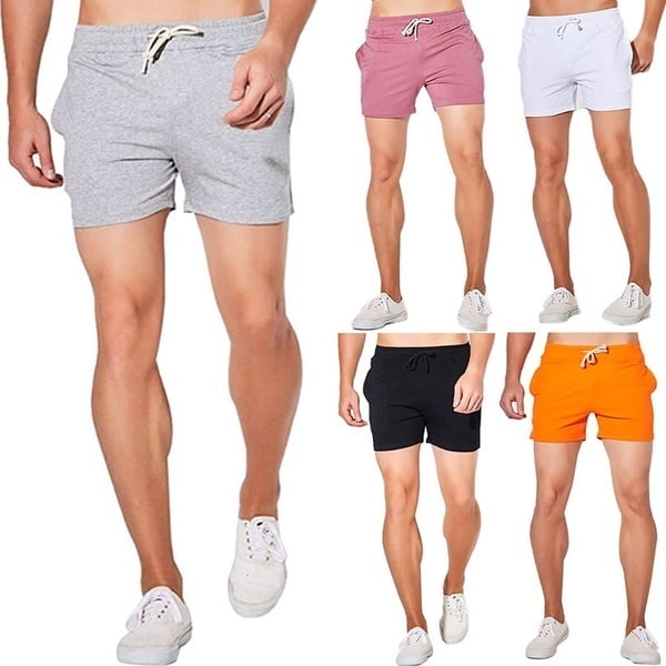 Men’s Jogger Sweat Shorts Undershirt Casual Gym Running Workout Athletic Pants