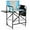 Blue/Black, variant on YEXJ 26" Tall Directors Chair Height Seat Folding with Side Table Storage Bag, Support for 300Lbs Portable Makeup Artist Chair with Bar Height(Blue/Black)