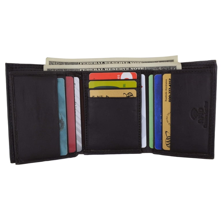 Swiss Marshall Men's Classic Trifold Wallet, RFID Blocking