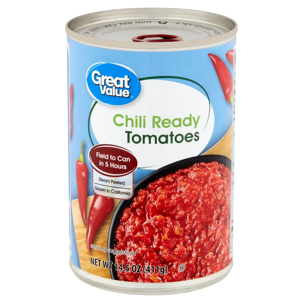 Great Value Chili Ready Tomatoes, 14.5 Oz - Walmart.com - Walmart.com