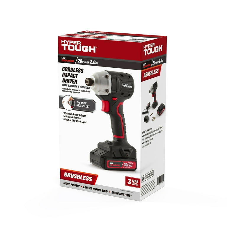 Hyper tough 20v impact driver sale