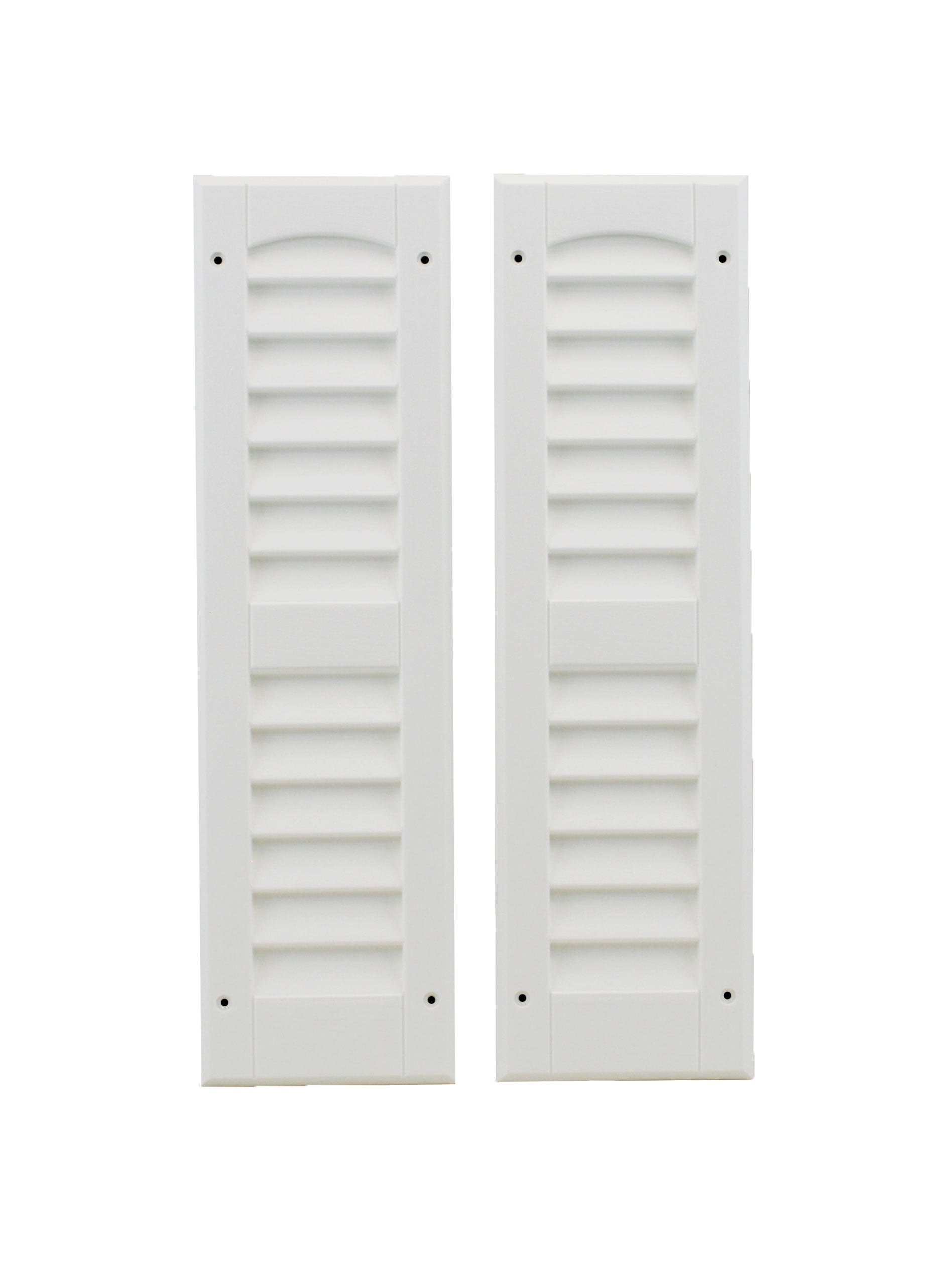 Louvered Shed Shutter or Playhouse Shutter White 6' X 21' Sold By the Pair