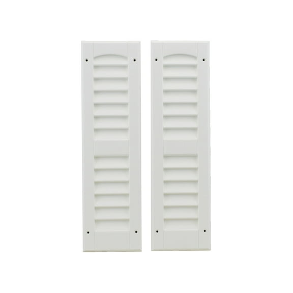 Shed Windows and More Interior Louvered Shutter, White