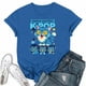 thumbnail image 1 of Nvse-Movie Kpop Demon Hunters T-Shirt Summer Tshirts Casual Loose Girls T Shirt Korean Pop Anime Style Tee with Huntrix Movie Print, Streetwear Aesthetic#Blue L, 1 of 4