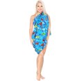 thumbnail image 5 of HAPPY BAY Women's Bikini Wrap Sarong Cover up Skirt Bathing suit Swimwear Swimsuit Beach Wraps Coverup for Women One Size Turquoise, Parrot, 5 of 5