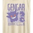 thumbnail image 3 of Pokémon - Pastel Gengar Stats  - Women's Short Sleeve Graphic T-Shirt, 3 of 5