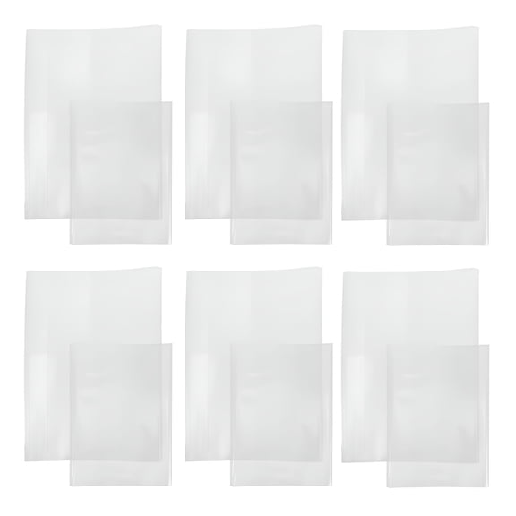 CCOCC 20 Transparent Plastic Book Covers for Textbooks and Library Books Easy 20 Pcs