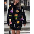 thumbnail image 2 of Nuevo vestido con capucha para mujer, estilo casual callejero minimalista, vestido de cumpleaños a la moda, top con capucha, ropa deportiva 3d para mujer, 2 of 5
