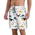 thumbnail image 2 of Fotbe Cute Whale Trajes de Baño Estampados para Hombre, Shorts de Verano de Secado Rápido, Ropa de Playa, Bañadores-3X-Large, 2 of 6