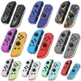 thumbnail image 2 of Wireless Controller Compatible with Nintendo Switch, OLED, Lite Gamepad Joystick (L/R) Replacement with RGB Right Purple Green, 2 of 2