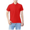 thumbnail image 4 of Yzengfg Men's Lapel Overalls T Shirt Short Sleeved Building Materials Workwear Is Dry, 4 of 5