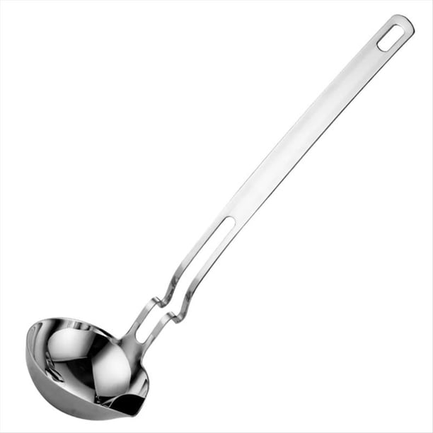 Cucharón Separador de Grasa - Cuchara Desnatadora de Aceite de Acero Inoxidable de Gran Capacidad con para Sopa, Salsa y Cocina.