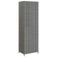 thumbnail image 5 of vidaXL Outdoor Storage Cabinet 4-Compartment 2-Door Patio Storage Locker Gray, 5 of 10