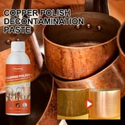 Ozmmyan Cleaning Supplies Copper Cleaner Tarnish Remover Rust Remover Copper Polishing Brightener Oxidized Scale Brass Cleaner Copper Wash Copper Scrubbing Paste 100ml Clearance