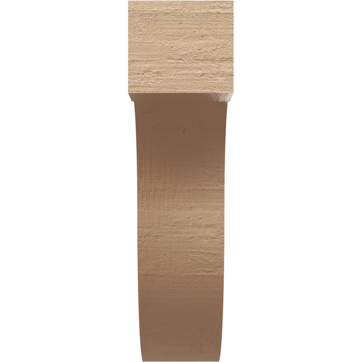 4"W x 16"D x 16"H Thin Del Monte Rough Cedar Woodgrain TimberThane Corbel, Primed Tan