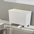 thumbnail image 4 of Papelera de plástico portátil, contenedor de basura de cocina, contenedor de basura, organizador de cajas de almacenamiento Feliz Sencillez, 4 of 5
