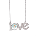 thumbnail image 1 of Pendentif Charme Collier Amour Peinture Fleur Orange Soleil Bijoux, 1 of 3