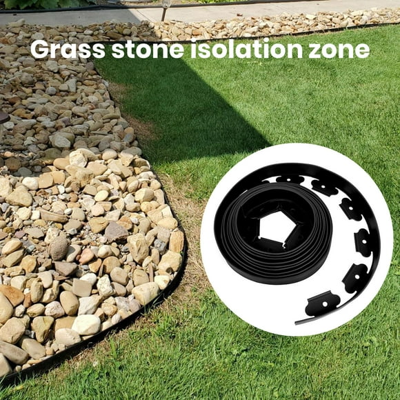 YAOMOBB Garden Edging Fence Garden Edging Border with Stakes L shaped Stone Grass Barrier for Landscape