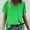 Green, variant on ALLLIST Tops for Women Trendy Short Sleeve V-Neck Blue Solid T-Shirts Casual Womens T Shirts