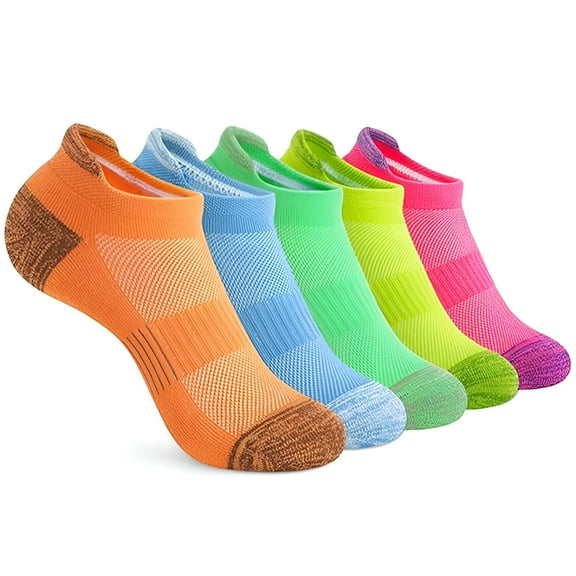 TELOLY 10Pairs Ankle Socks for Women,Cotton Womens Ankle Socks Size 7-9,Ladies Socks