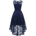 thumbnail image 4 of Dressystar Women Vintage Floral Lace Sleeveless Hi-Lo Swing Formal Cocktail Party Dress, 4 of 6