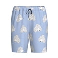 thumbnail image 6 of Daiia Cute Poodle Dog Mens Woven Stretch Pajama Short,Short Pajama Pants-XX-Large, 6 of 7
