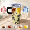 thumbnail image 6 of 20OZ Cute Dog Tumbler with Handle Straw and Lid Paw Print Travel Coffee Cup Great Holiday Birthday Presents for Women Friends Durable Insulated and Perfect for Home Office and Travel, 6 of 6