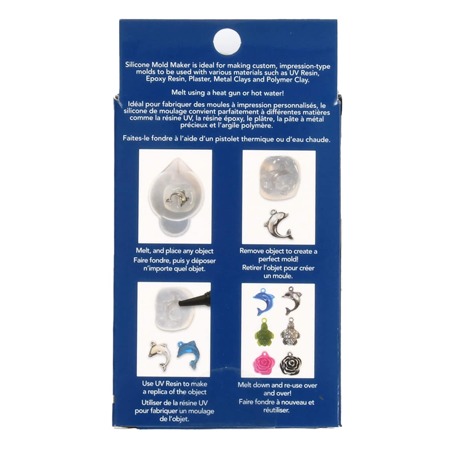 Blue Moon Studio UV Resin Craft Silicone Mold Maker Beads - Make Molds with Reusable Silicone - Bulk 6 Pack