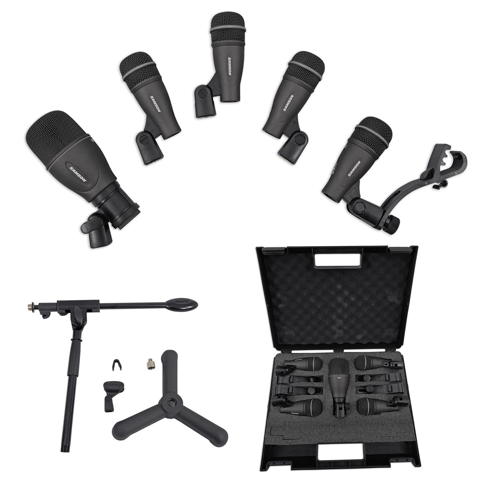 CAD Audio Stage7 Premium 7-Piece Drum Instrument Microphone Pack 