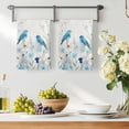 thumbnail image 3 of Blue Flowers Kitchen Towels Set of 1, Spring Birds Rustic Floral Pastoral Plants Absorbent Dish Towels for Kitchen, Microfiber Hand Towel, Quick Drying Tea Towel for Cleaning Decorative Dishcloths, 3 of 7
