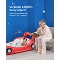 thumbnail image 4 of QPAU Inflatable Toddler Travel Bed, Kids Air Mattress with Safety Bed Rail, Portable Blow Up Mattress with Hand Pump for Camping, Traveling, Vacation, 4 of 6
