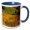 Blue/White, variant on 3drose, Colorado, Uncompahgre National Forest. Curved Aspen Trees in Autumn., 11oz Mug